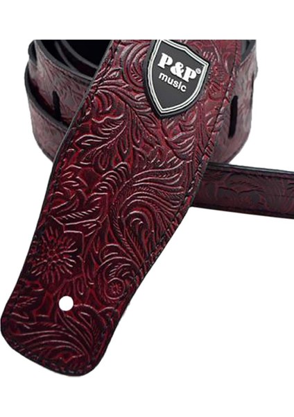 Akustik/elektro Gitar Strap Bant String Enstrüman Aksesuar Burgundy (Yurt Dışından)