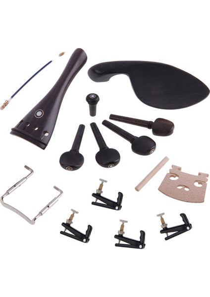Ebony Wood 4/4 Keman Aksesuarları Chinrest + +Tuner +Kuyruk Yayını +Peg (Yurt Dışından) fiyatları