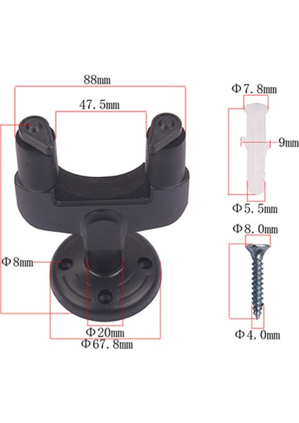 String Instrument Accs Gitar Duvar Askısı Stand Tutucu Braket Hook Bas İçin (Yurt Dışından)