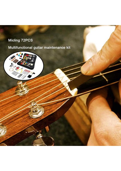 Akustik Gitar İçin 1set Taşınabilir Gitar Onarım ve Bakım Aracı Kiti (Yurt Dışından)
