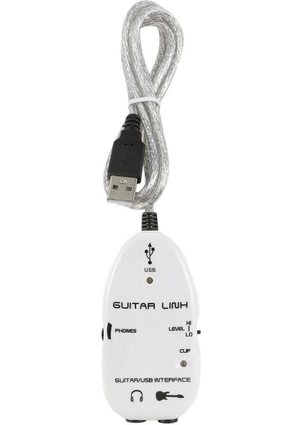 Gitar 1/4 '' USB Arayüzü Bağlantısı Kablosu Kaydı Kulaklık (Yurt Dışından) fiyatları