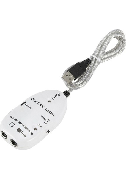 Gitar 1/4 '' USB Arayüzü Bağlantısı Kablosu Kaydı Kulaklık (Yurt Dışından) fırsatları