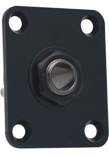 Gitar Parçaları İçin Elektro Gitar Çıkış Plakası Kare Jackplate Siyah (Yurt Dışından)