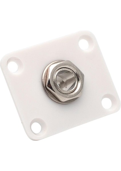 Gitar Müzik Parçaları İçin Kare Elektro Gitar Çıkış Plakası Beyaz (Yurt Dışından) fırsatları