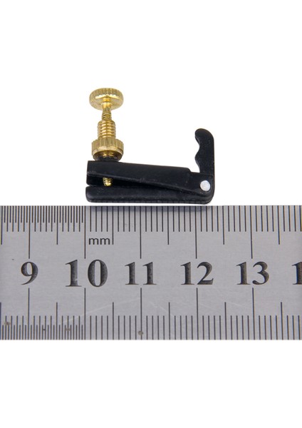 4 Pcs Metal Keman İnce İpi Ayarlayıcı 1/2-1/4 Keman Siyah ve Altın (Yurt Dışından)