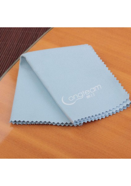 Mikrofiber Temizleme Parlatma Bezi Gitar Kemanı Erhu Piyano Lute Mavi (Yurt Dışından)