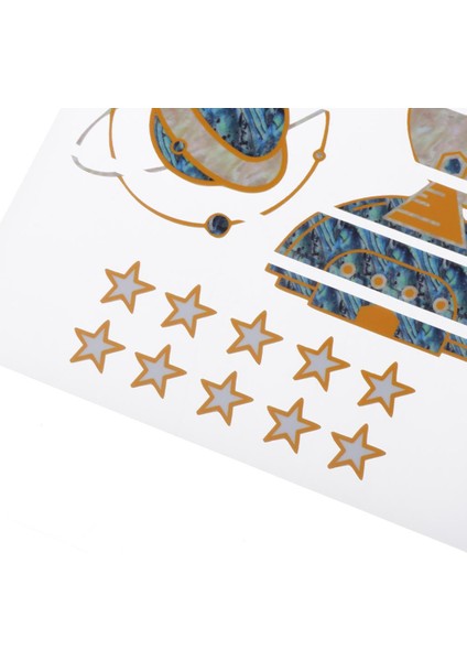 Gitar Klavyesi Boyun İçin Dıy Fretboard Çıkartma Sticker Kakma, Astronot (Yurt Dışından) indirimleri