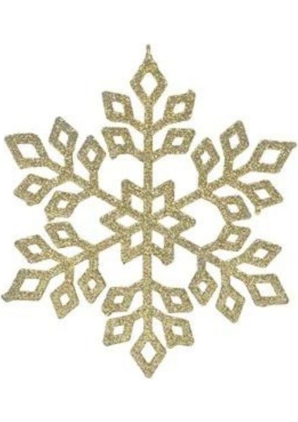 Yılbaşı Çam Ağacı Altın Kar Tanesi 15 cm 1 Adet