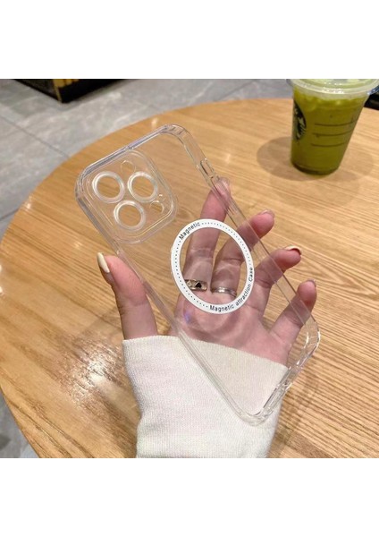 Iphone 14 Pro Max Magsafe Uyumlu Şeffaf Kapak