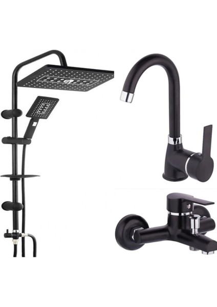 Robot Duş Seti Banyo & Lavabo Batarya Komple Set