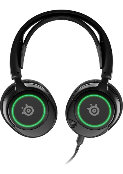 Steelseries Arctis Nova 3 Multi-System Oyun Kulaklığı — Hi-Fi Sürücüler — 360° Uzamsal Ses — Rgb Işıklar — Clearcast Gen 2 Mikrofon — Pc, Ps5, Ps4, Switch