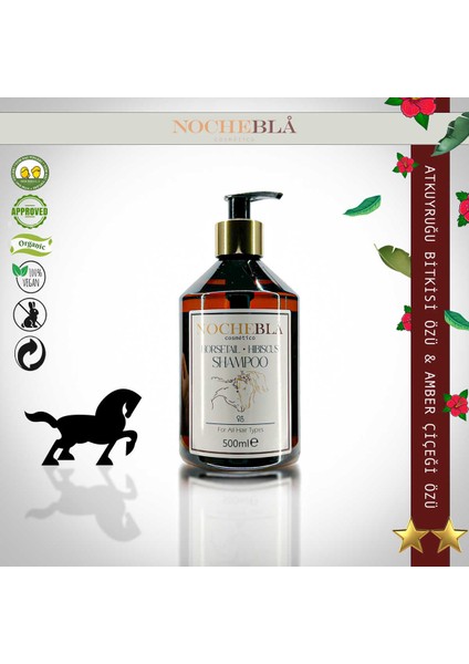 Saç Dökülmesini Engelleyen At Kuyruğu ve Amber Bitki Özlü Şampuan (500 ml)