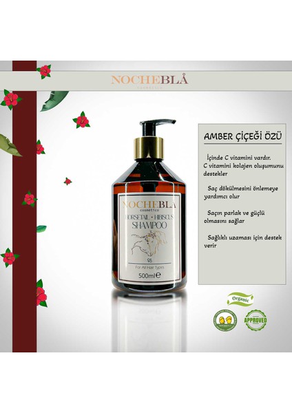 Saç Dökülmesini Engelleyen At Kuyruğu ve Amber Bitki Özlü Şampuan (500 ml) modelleri