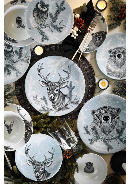Snowy 24 Parça 6 Kişilik Yemek Takımı