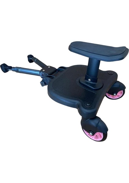 Pram Pedal Adaptörü, Çoğu Pembe Tekerlek Için 55 Lbs Ikiz Scooter'a Kadar Çocukları Tutar (Yurt Dışından)