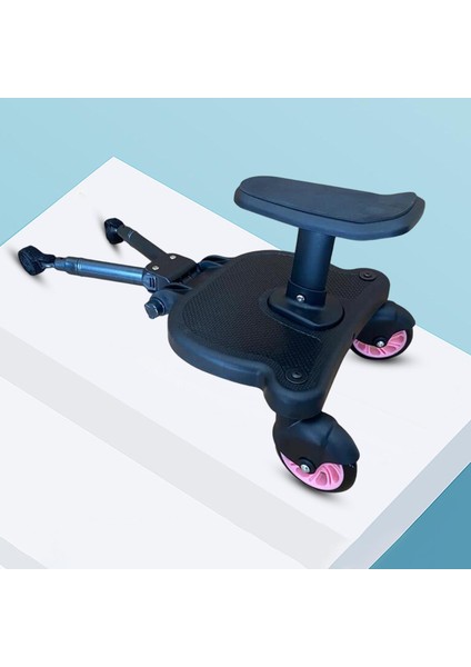 Pram Pedal Adaptörü, Çoğu Pembe Tekerlek Için 55 Lbs Ikiz Scooter'a Kadar Çocukları Tutar (Yurt Dışından)