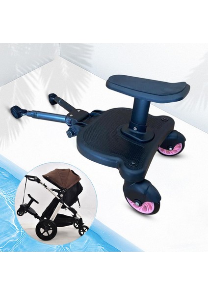 Pram Pedal Adaptörü, Çoğu Pembe Tekerlek Için 55 Lbs Ikiz Scooter'a Kadar Çocukları Tutar (Yurt Dışından)