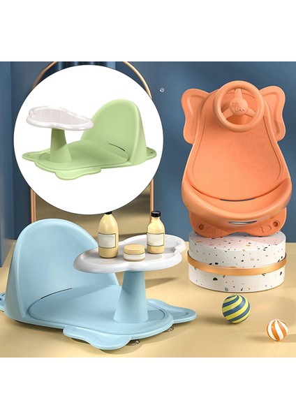 Bebek Duş Banyosu Banyo Banyosu Banyo Sandalye Emme Kupası Bebek 6 Aydan Fazla Yeşil, Tip 03 (Yurt Dışından)