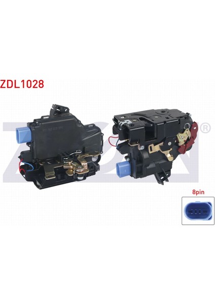Volkswagen Polo 2001-2012 Kapı Kilidi Motorlu Sol Ön 5J1837015