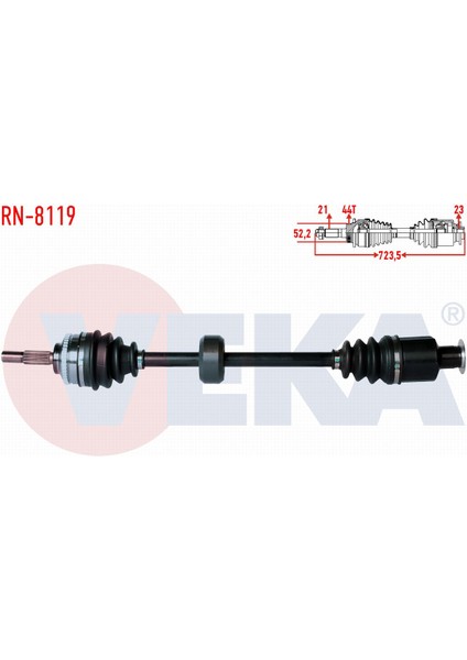 Renault Clıo Iı (Bb0/ 1/ 2,cb0/ 1/ 2) 1.5 Dcı Abslı Komple Aks Sağ Ön 82 00 571 880