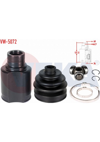 Volkswagen Tıguan Aks Kafası Sol-Sağ Ön Iç 5N0498103A