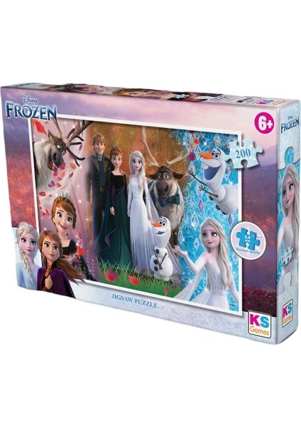 KS Games Frozen Karlar Ülkesi Elsa Lisanslı Kutulu 200 Parça Puzzle/yapboz