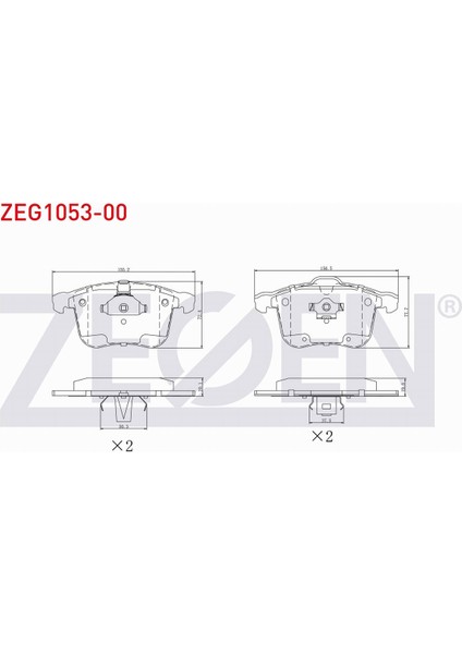 Opel Vectra C 1.6 16V 02-08/vectra C 1.8 16V 02-08/vectra C 2.0 Dtı 02-08 Ön Fren Balatası 92 68 709