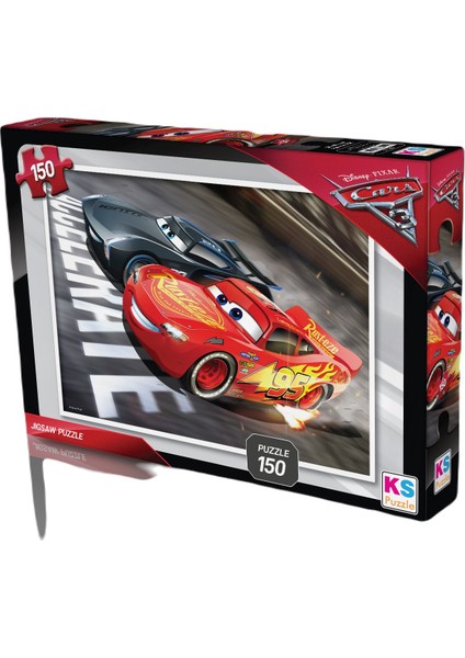 Disney Cars (Arabalar Şimşek Mcqueen) Kutulu 150 Parça Puzzle/yapboz