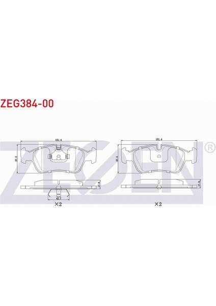 Bmw 3 Serısı (E36) 316 I 1990-1998 Ön Fren Balatası 34116761237