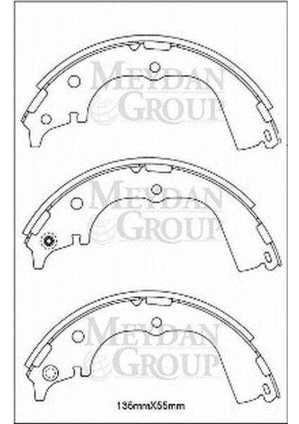 Toyota Hıace- Minibüs- 89/97 Arka Fren Pabucu (135X55) (Daıwa) 04495-26180 fırsatları