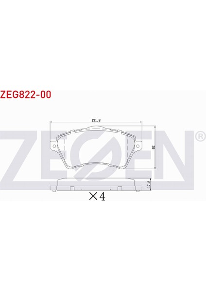 Land Rover Freelander (Ln) 2.5i 1998-2007 Ön Fren Balatası Sfp 0000 10