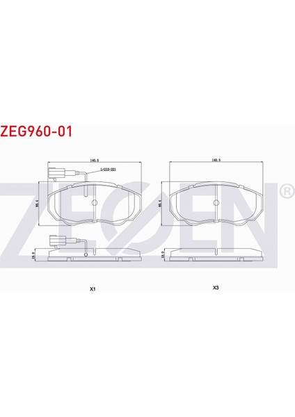 Fıat Ducato Ön Fren Balatası Fişli 425242