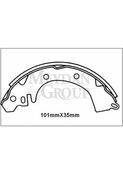 Mıtsubıshı Galant- 88/91 Arka Fren Pabucu (101X35) (Daıwa) MB238881 fırsatları