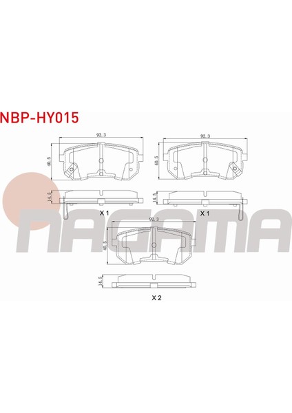 Hyundaı I10 (Pa) 1.1i 12V 2008-2013 Arka Fren Balatası Ikazlı 58302-07A00