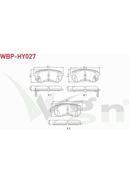 Hyundaı I10 (Pa) 1.1i 12V 2008-2013 Arka Fren Balatası Ikazlı 58302-07A00