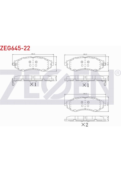 Chevrolet Lacettı (J200) 1.4i 16V 2006-2012 Ön Fren Balatası Ikazlı 96253383