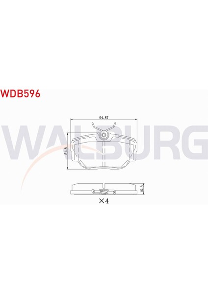 Land Rover Dıscovery (Lj,lt) 2.5 Tdı 94-04/dıscovery (Lj,lt) 4.0 V8 94-04 Arka Fren Balatası STC3684