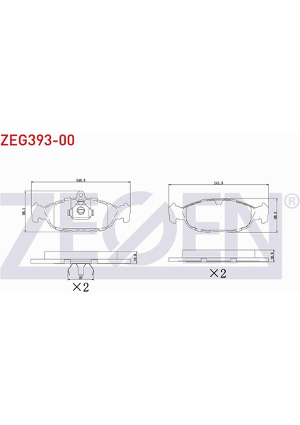 Opel Astra F 1.4i 1991-1998 Ön Fren Balatası 16 05 881
