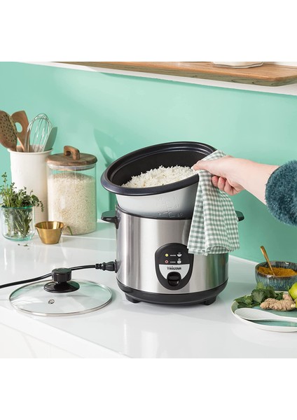 Pirinç Pişirici, 1,5 L, Yakmadan 10 Kişiye Kadar Pirinç, Sıcak Tutma Fonksiyonlu, 500 W, Siyah, Paslanmaz Çelik, RK-6127 fırsatları