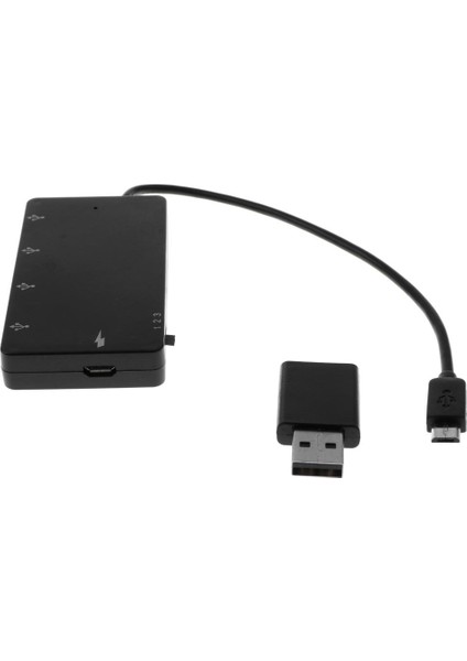 Android İçin 4 Bağlantı Noktası Micro USB Otg Şarj Kablosu Adaptör Kartı Okuyucu (Yurt Dışından)