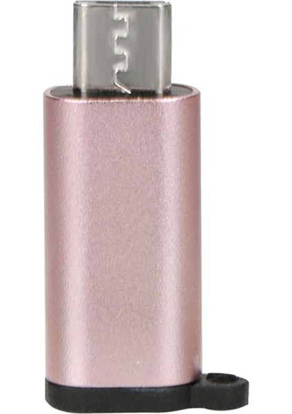 USB Erkek - Mikro USB Kadın Adaptör Dönüştürücü Konektör Zincir Pembe (Yurt Dışından)