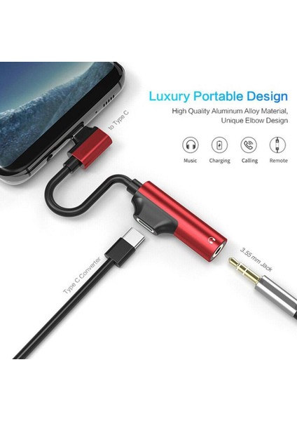 Pixel 2 / 3 / 4 Xl Kırmızı İçin Aux Stereo Kulaklıklar İçin Pd Kulaklık Adaptörü (Yurt Dışından) indirimleri