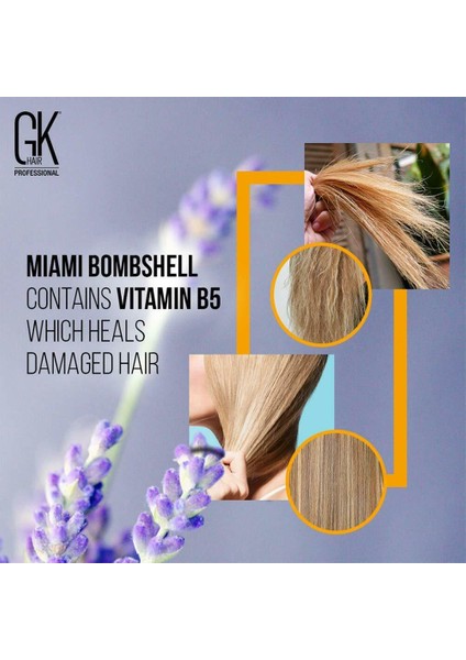 Global Keratinmiami Bombshell Sarı ve Boyalı Saçlara Keratin 280 Ml+Ph Şampuan 300ML