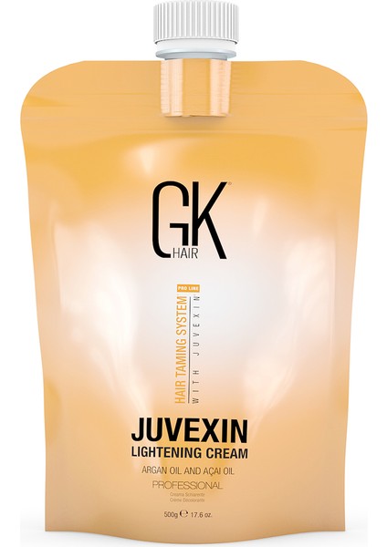 Gk Hiar Global Keratin Juvexin Lightening Cream Açıcı 7 Ton Açar Yıpratmaz 500 gr