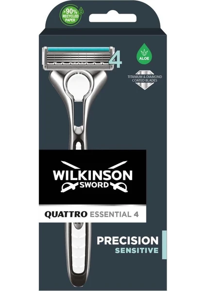 Wilkinson Sword Quattro Tıtanıum Sensıtıve 4 Bıçaklı Sistem Tıraş Bıçağı