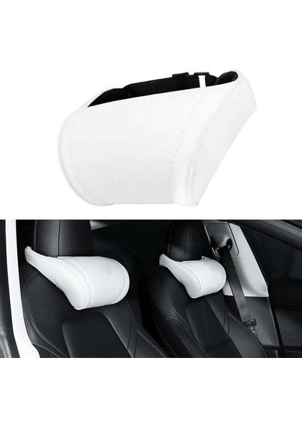 Otomatik Araba Koltuğu Yastık Kafa Desteği Boyun Beyaz indirimleri
