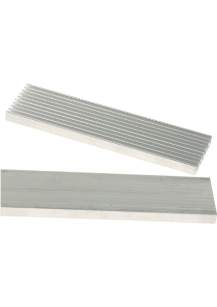 10 x Alüminyum Isı Lavabosu 100X28X6 mm. Sürücü Soğutucu Beyaz (Yurt Dışından)