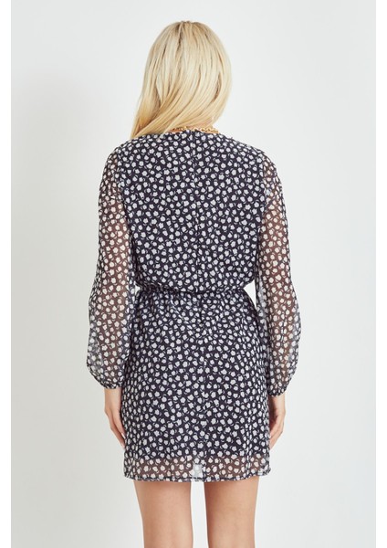 Baskılı Tül Tunik-Siyah fırsatları