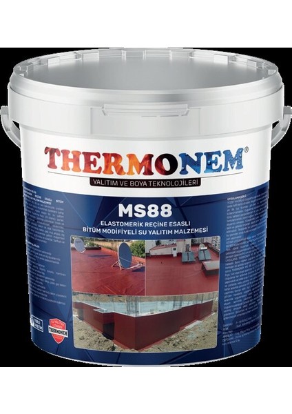 MS88 Reçine Esaslı Bitüm Modifiyeli Su Yalıtım Malzemesi 7.5kg