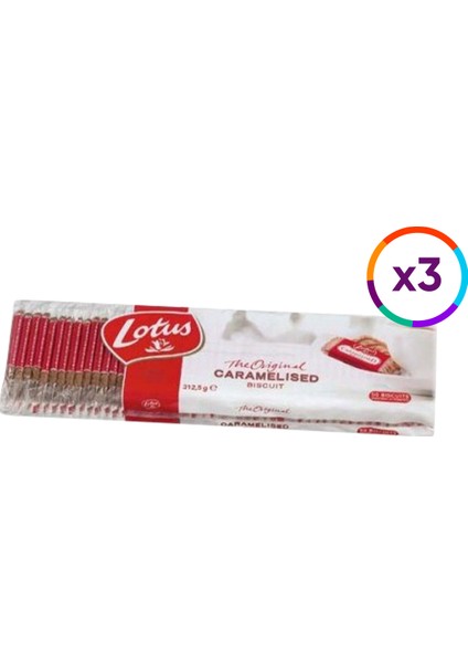 Orıgınal Karamelize Bisküvi 50'li 3'lü